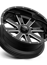 MSA Offroad M34 Flash Wheel 24x7 4x156 0mm Gloss Black Milled                                     - MA-34024756M - Image 2