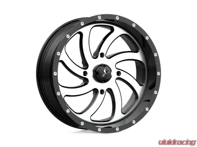 MSA Offroad M36 Switch Wheel 20x7 4x156 0mm Gloss Black Machined - MA-36020756