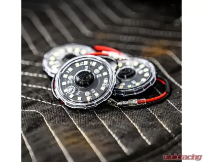 KC HiLites Cyclone V2 LED Single Light 5W Flood Beam Clear Lens for Off-Road Use - 1358