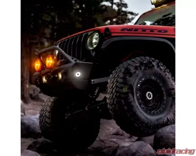 KC HiLites Cyclone V2 LED Rock Light 6-Light System 5W Flood Beam Clear 91040 - 91040