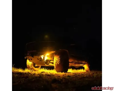 KC HiLites Cyclone V2 LED 6-Pack Amber Replacement Lens for Off-Road Vehicles - 4412