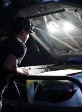 KC Hilites Cyclone V2 LED 5W Flood Beam 2-Light Under Hood Lighting System for Universal Fit                                     - 355 - Image 2