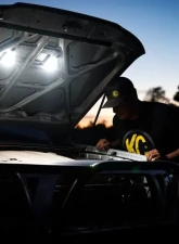 KC Hilites Cyclone V2 LED 5W Flood Beam 2-Light Under Hood Lighting System for Universal Fit                                     - 355 - Image 3