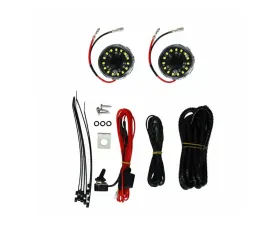 KC Hilites Cyclone V2 LED 5W Flood Beam 2-Light Under Hood Lighting System for Universal Fit