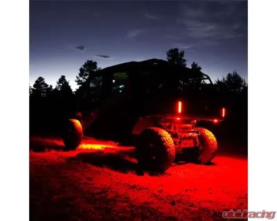 KC HiLites Cyclone V2 LED 6-Pack Red Replacement Lens for Off-Road Vehicles - 4413