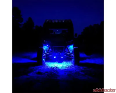 KC HiLites Cyclone V2 LED 6-Pack Blue Replacement Lens for Off-Road Vehicles - 4414