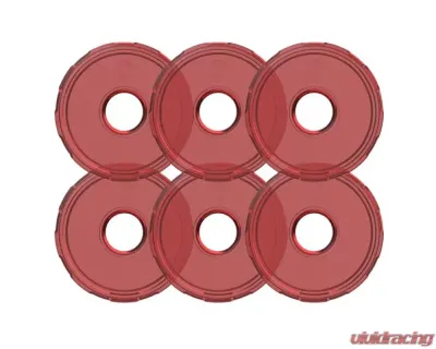 KC HiLites Cyclone V2 LED 6-Pack Red Replacement Lens for Off-Road Vehicles - 4413