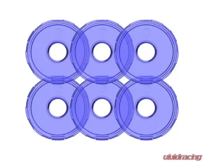 KC HiLites Cyclone V2 LED 6-Pack Blue Replacement Lens for Off-Road Vehicles - 4414