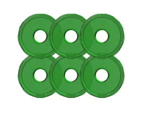 KC HiLites Cyclone V2 LED 6-Pack Green Replacement Lens