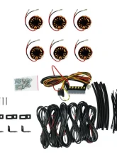 KC HiLites Cyclone V2 LED Rock Light System 5W Flood Beam Amber 6-Pack                                     - 91041 - Image 4