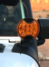 KC Hilites 6-Inch SlimLite LED Light Shield Amber for Off-Road Vehicles                                     - 5104 - Image 2