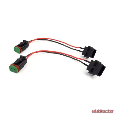 KC Hilites H16 to DT Fog Light Adapters for Jeep Wrangler JK 2010-2018, Durable Design - 63072