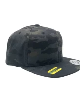 KC Hilites Black Logo Flat Bill Snapback Trucker Hat - Adjustable Fit, Black Color                                     - 70212 - Image 3
