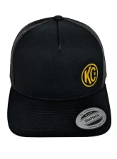 KC HiLites Black Curved Bill Trucker Hat One Size Adjustable Fit                                     - 70213 - Image 3