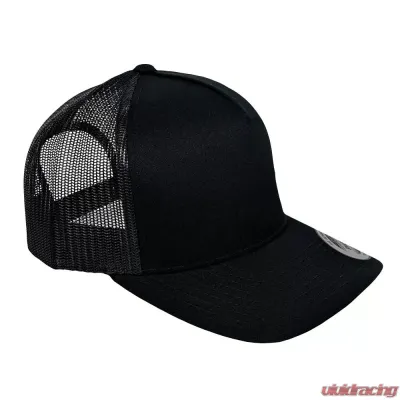 KC HiLites Black Curved Bill Trucker Hat One Size Adjustable Fit - 70213