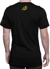 KC Hilites Black Large Classic Yellow Logo Tee Shirt - Size Large, 100% Cotton, Unisex                                     - 70614 - Image 2