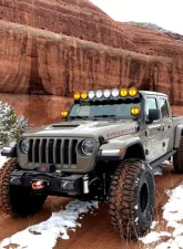 KC Hilites 50" Light Bar Bracket Set Overhead Mount for Jeep Gladiator | Wrangler 2021+                                     - 7328 - Image 6