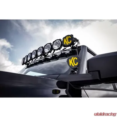 KC Hilites Ditch Light Mounts Bracket Set for Ford Bronco 2021+, Durable Steel Construction - 7333