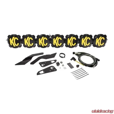 KC Hilites Pair Bracket Set for Can-Am Maverick X3 2017-2019, Durable Steel Construction - 73425