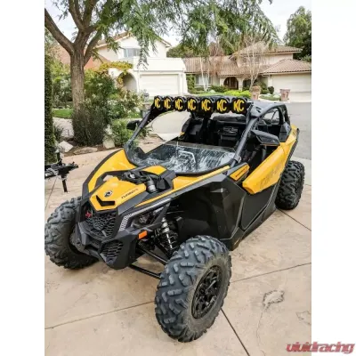 KC Hilites Pair Bracket Set for Can-Am Maverick X3 2017-2019, Durable Steel Construction - 73425