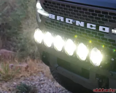 KC Hilites Gravity LED Pro6 39" Front Bumper Light Bar Kit for 2021+ Ford Bronco - 91341