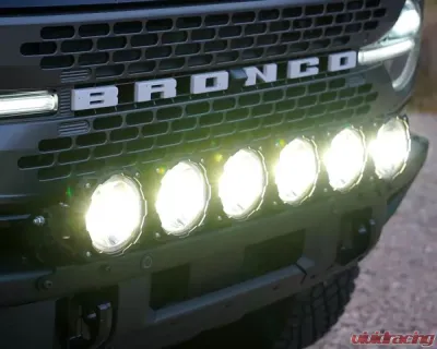 KC Hilites Gravity LED Pro6 39" Front Bumper Light Bar Kit for 2021+ Ford Bronco - 91341