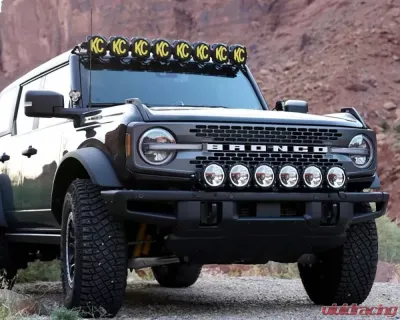 KC Hilites Gravity LED Pro6 39" Front Bumper Light Bar Kit for 2021+ Ford Bronco - 91341