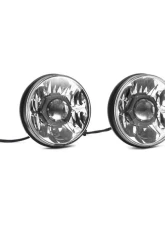 KC Hilites 7" Gravity LED Pro 2-Headlights SAE/ECE 40W for Jeep Wrangler JK 2007-2018                                     - 42341 - Image 6