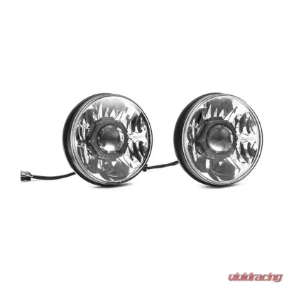 KC Hilites 7" Gravity LED Pro 2-Headlights SAE/ECE 40W for Jeep Wrangler JK 2007-2018 - 42341