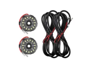 KC HiLites Two-Light Add-On Cyclone V2 Kit, Clear, 2.5 Meters Long