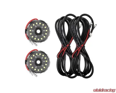 KC HiLites Two-Light Add-On Cyclone V2 Kit, Clear, 2.5 Meters Long - 6331