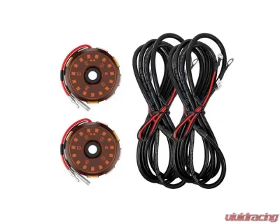 KC HiLites Two-Light Add-On Cyclone V2 Kit Amber 2.5 Meters Long for Off-Road Vehicles - 6332