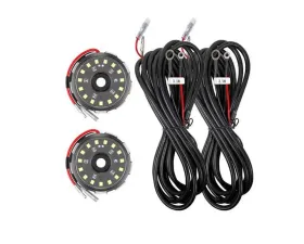 KC HiLites Two-Light Add-On Cyclone V2 Kit, Clear, 3.5 Meters Long, 6333