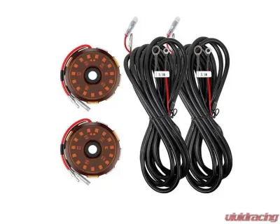 KC Hilites Two-Light Add-On Cyclone V2 Kit Amber 3.5 Meters Long for Off-Road Use - 6334
