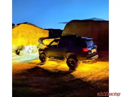 KC Hilites Two-Light Add-On Cyclone V2 Kit Amber 3.5 Meters Long for Off-Road Use - 6334