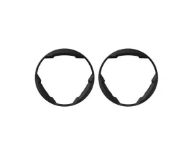 KC Hilites Round Universal Shrouds for FLEX ERA 3 Lights, Pair, Black, Durable Material