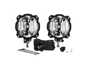 KC Hilites 6" Pro6 Gravity LED Infinity Ring 2-Light System 20W Spot Beam 91301