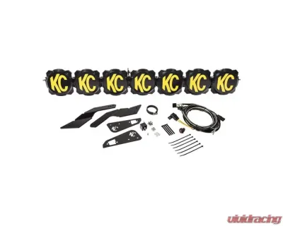 KC Hilites 45" Pro6 Gravity LED 7-Light Light Bar System 140W Combo Beam for Can-Am Maverick X3 2017-2019 - 91334
