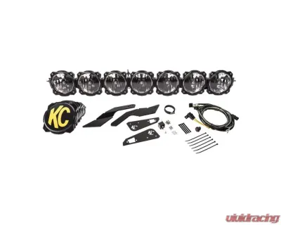 KC Hilites 45" Pro6 Gravity LED 7-Light Light Bar System 140W Combo Beam for Can-Am Maverick X3 2017-2019 - 91334