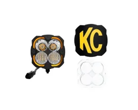 KC HiLites Flex Era 4 Single Light Master Kit for 2018-2023 Jeep Wrangler, 1289