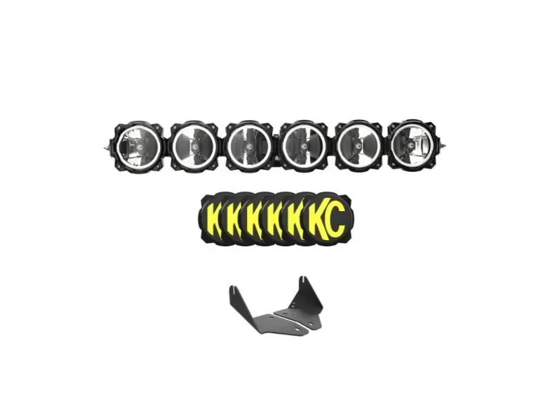 KC HiLites Pro 6 Light Bar Kit Polaris RZR Turbo R | Pro XP 2020+ - 91342