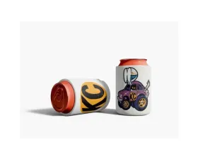 KC Hilites Baja Bug Retro Koozie - Natural Color, Fits Standard Beverage Size