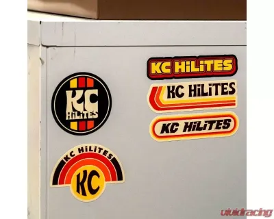 KC Hilites Reimagined Retro KC Logos Sticker Pack - 9949 - Vinyl, Multi-Color, 4-Pack - 9949