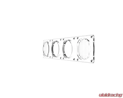 KC Hilites FLEX ERA LED Clear Combo Beam Lens for Light Bars, 4273, Durable Material - 4273