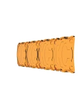 KC Hilites FLEX ERA LED Light Bar 10 Inch Amber Shield for Off-Road Vehicles                                     - 5333 - Image 8