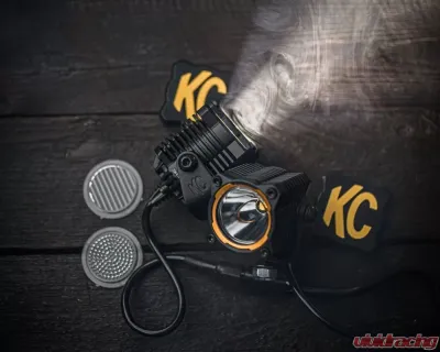 KC HiLites Flex Era 1 2-Light Master Kit for 2015-2021 Jeep Wrangler, LED, Black - 265