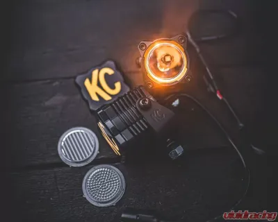 KC HiLites Flex Era 1 2-Light Master Kit for 2015-2021 Jeep Wrangler, LED, Black - 265