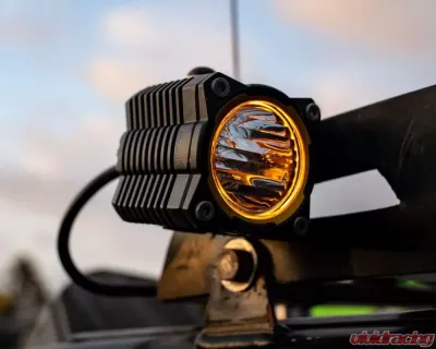 KC HiLites Flex Era 1 2-Light Master Kit for 2015-2021 Jeep Wrangler, LED, Black - 265