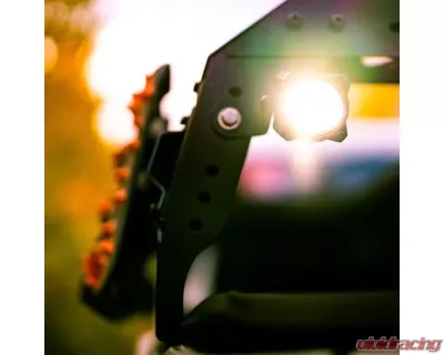 KC Hilites 1 Flex Era Single Light Master Kit for 2016-2023 Jeep Wrangler, LED, Black - 1265