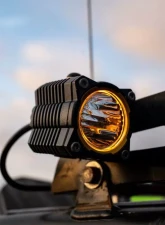 KC Hilites 1 Flex Era Single Light Master Kit for 2016-2023 Jeep Wrangler, LED, Black                                     - 1265 - Image 4